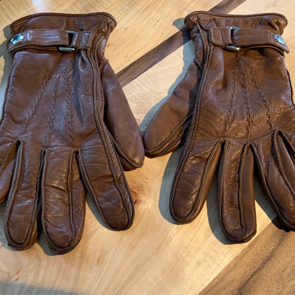 Men's Leather Coach Gloves
